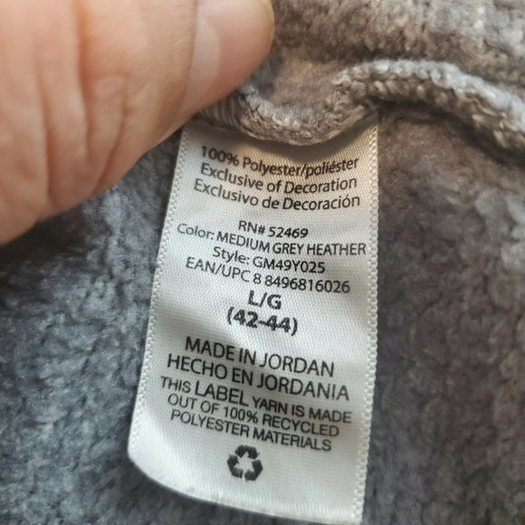 GEORGE Women's Gray Long Sleeve Pockets Full Zip Sweatshirt Size L - Picture 13 of 17